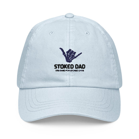 Pastel baseball Stoked Shaka dad hat